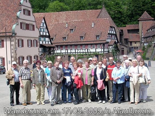 Jahresrckblick 2009: Wanderung am 17. Mai 2009 in Maulbronn (001)