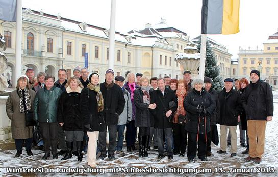 Jahresrckblick 2013: Winterfest in Ludwigsburg mit Schlossbesichtigung am 13. Januar 2013 (001)