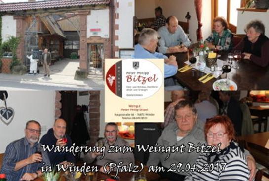 Jahresrckblick 2017: Wanderung zum Weingut Bitzel in Winden (Pfalz) am 29.04.2017 (001)