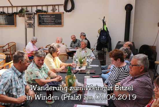 Jahresrckblick 2019: Wanderung zum Weingut Bitzel in Winden (Pfalz) am 01.06.2019 (001)